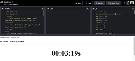 Bro Code Stopwatch Timer JavaScript 的图像结果