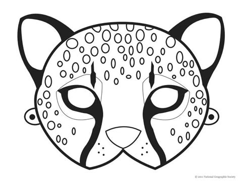 Шаблоны Маска гепарда 26 фото