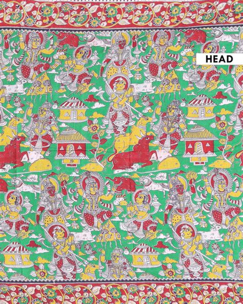 Kalamkari Cotton Sarees Online | Printed & Hand-Painted Kalamkari ...