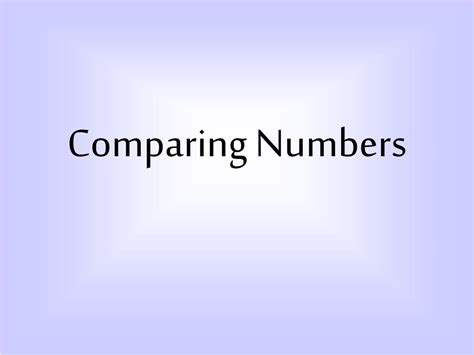 Image result for Comparing Numbers PPT