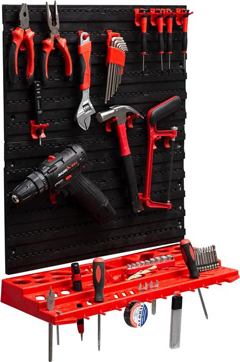 HGB 50 Piece Wall Mounted Plastic Pegboard and Shelf India | Ubuy