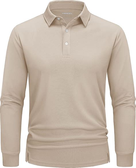 TACVASEN Men's Polo Shirt Long Sleeve Golf Polo India | Ubuy