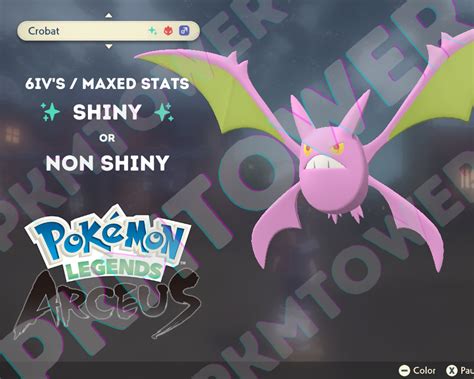 Buy Crobat Normal/shiny 6iv Alpha Max Stats - Pokemon Legends Arceus ...