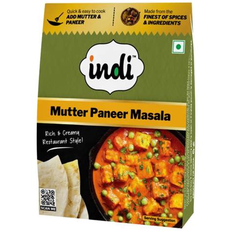 Indi Mutter Paneer Masala - Rich & Creamy Restaurant Style