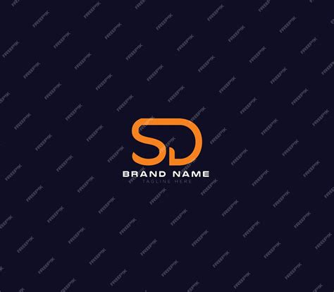 Sd logo with the title'sd ' | Premium Vector