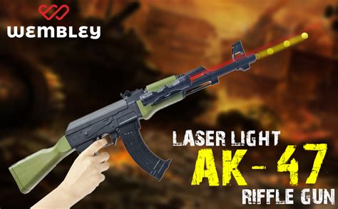 Wembley Soft Gun with Laser Light, Bullet Balls Shooting Game Toy for ...