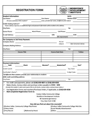 Fillable Online Are you a previous HVCC student Fax Email Print - pdfFiller