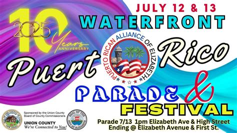 Puerto Rican Parade & Festival, Union Sq, Elizabeth, NJ 07201, United ...