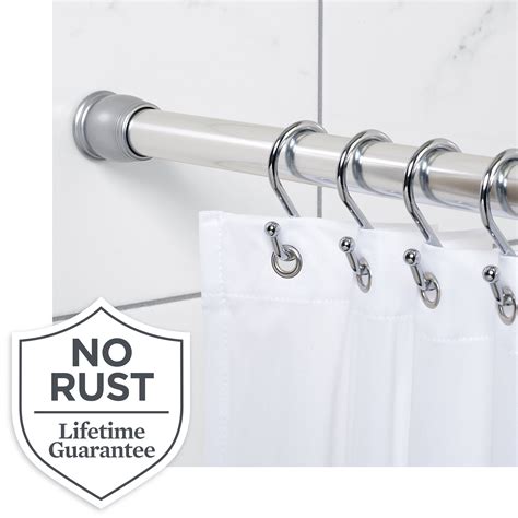 Chrome Shower Curtain Tension Rod 50 86 Better Homes Gardens Easy Hang ...
