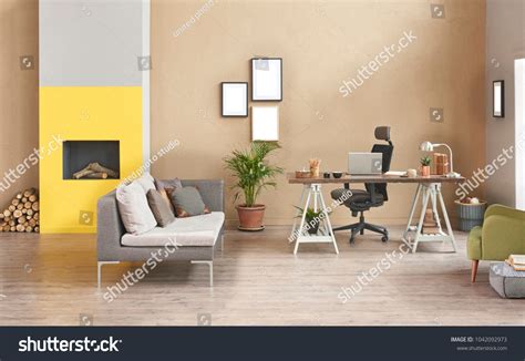 Decorative Modern Freelance Home Office Style Stock Photo 1042092973 ...