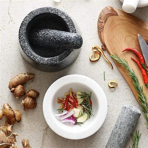 EHVYBDX Granite Pestle and Mortar Salt and Pepper Mill Solid India | Ubuy