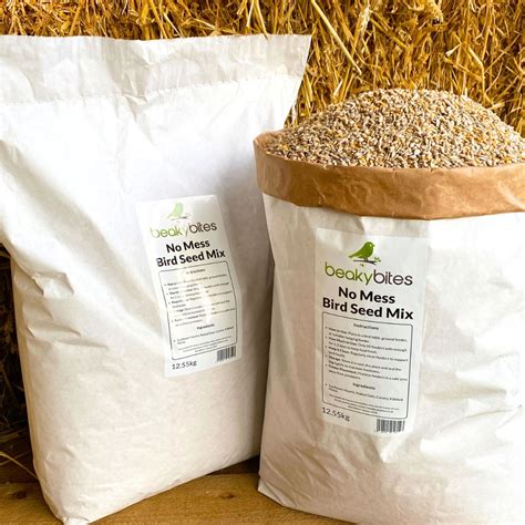 BeakyBites No Mess Bird Seed Mix 25kg - Bulk Bag - No Grow Bird Food