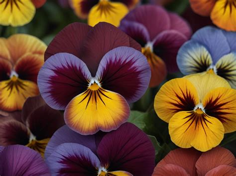 Wallpaper Pansy Flowers Free Stock Photo - Public Domain Pictures