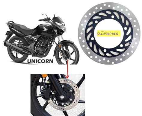 AUTOPLEX Brake Disc Plate Front Compatible For Honda Unicorn/Shine All ...