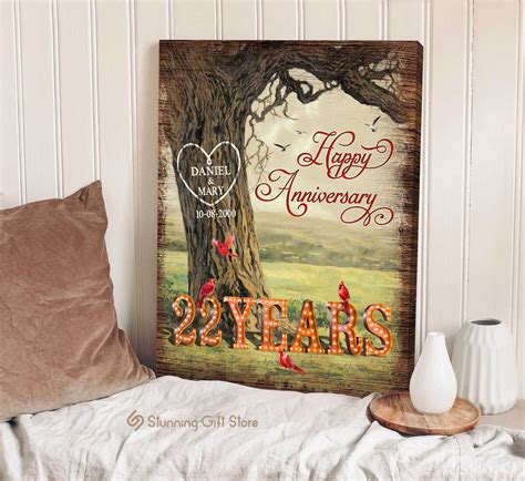 22 Year Anniversary Gift, 22 Year Anniversary Gift For Him, 22 Year ...