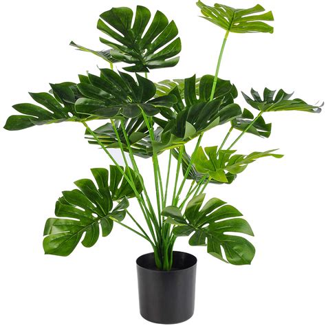 Snapklik.com : 28" Fake Plants Large Artificial Floor Faux Plants ...