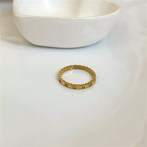 Hexagon Studded Ring - Ring – Shopin India