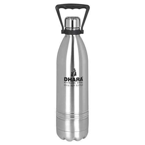 DHARA Stainless Steel 24 Plus Hot and Cold Water Bottle, 1800ml, 1 ...