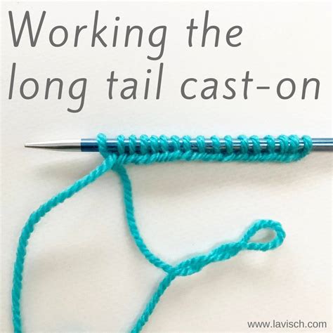 Long Tail Cast On Tutorial 的图像结果