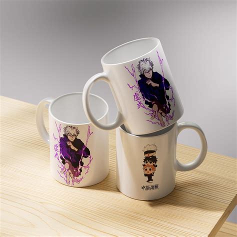 Buy TheGens Gojo Ceramic Coffee Cup | Satoru Gojo Print Mug Gift for ...