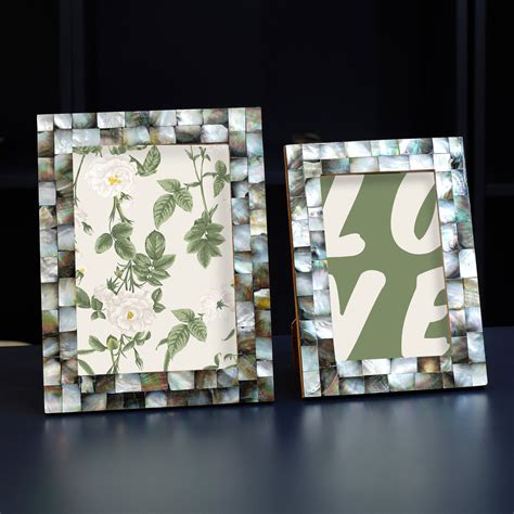 Pearl Photo Frame Black -(4x6) & (5x7) – Behoma