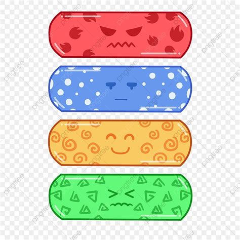 Colorful Band Aid Clip Art