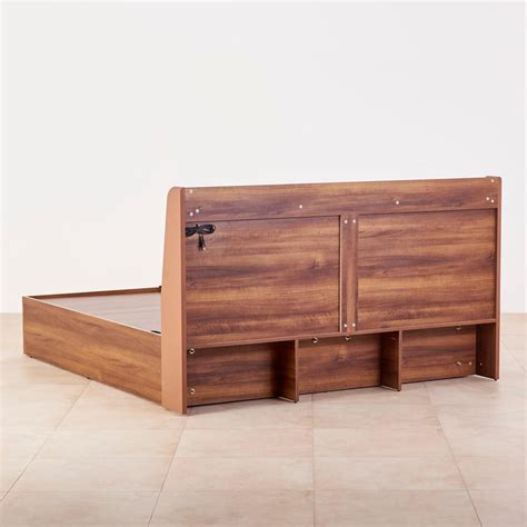 Buy Serenity Paxton King Bed with Hydraulic Storage - Brown from Home ...