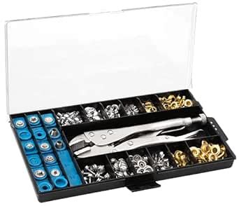 All-in-One Snap, Grommet, Eyelet & Rivet Plier Tool Kit Ideal Enclosure ...