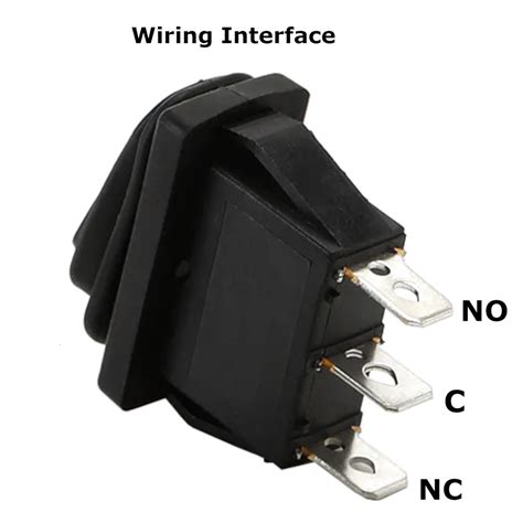 Probots ProMax 16A 250V SPST Rocker Switch Black 2 Position ON OFF ...