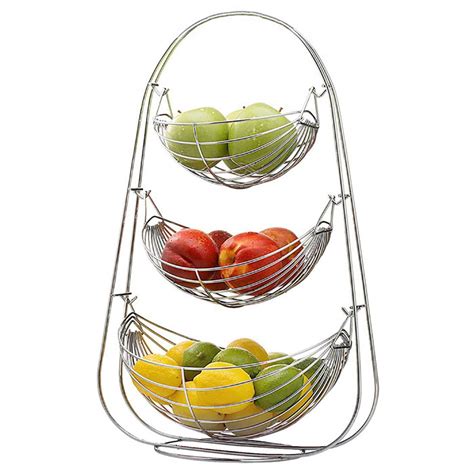 Buy Primax Stainless Steel Triple Step Swing Fruit & Vegetable Basket ...