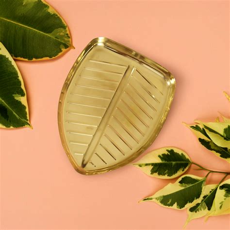 Buy Brass Banana Leaf Puja Thali – Sacred Ritual Plate – Free Delivery ...