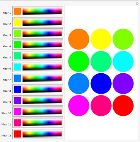 Mathematica Colors 的图像结果