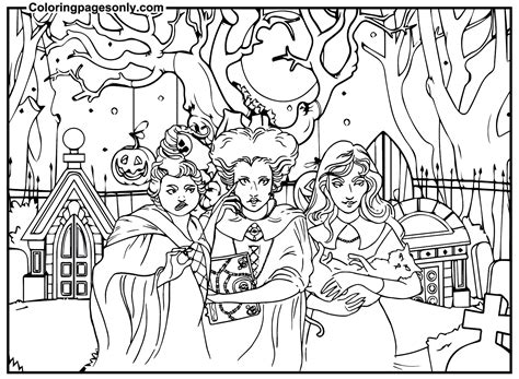 30+ Hocus Pocus Coloring Pages - Free Printable PDF & Online Coloring