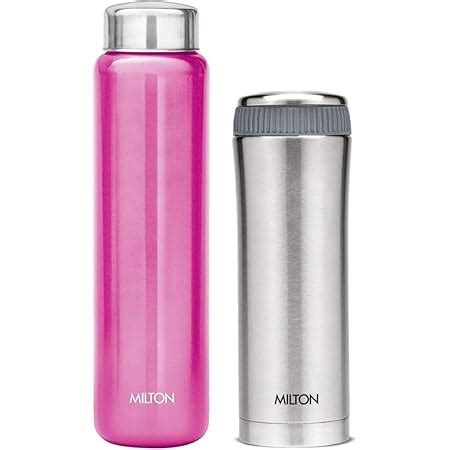 Milton Optima 500 Thermosteel Hot and Cold Flask, 460 ml, Silver ...