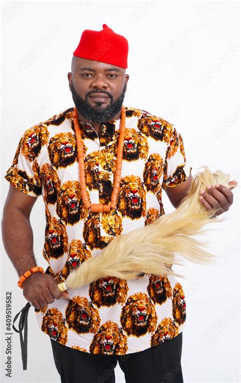 An Igbo man in his cultural attire