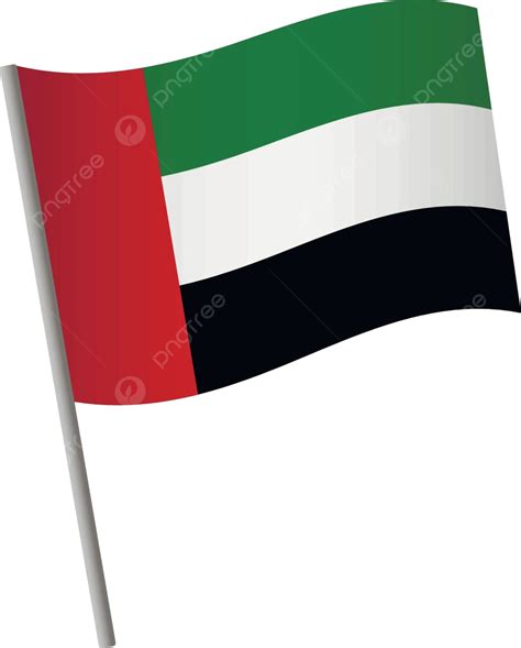 United Arab Flag Icon Pole Symbol Country Vector, Pole, Symbol, Country ...
