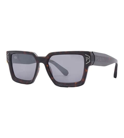 Philipp Plein Men's Silver Square Sunglasses