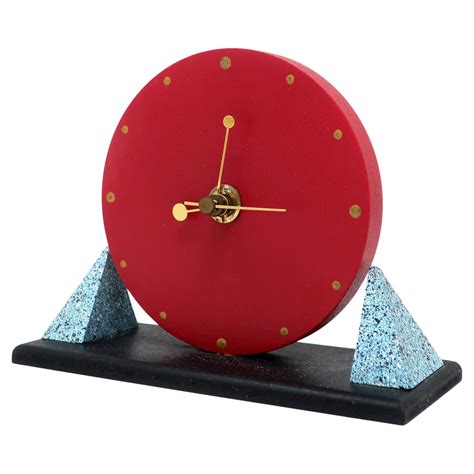 1987 Postmodern Desk Clock by Douglas Chalk for Clever Clocks For Sale ...