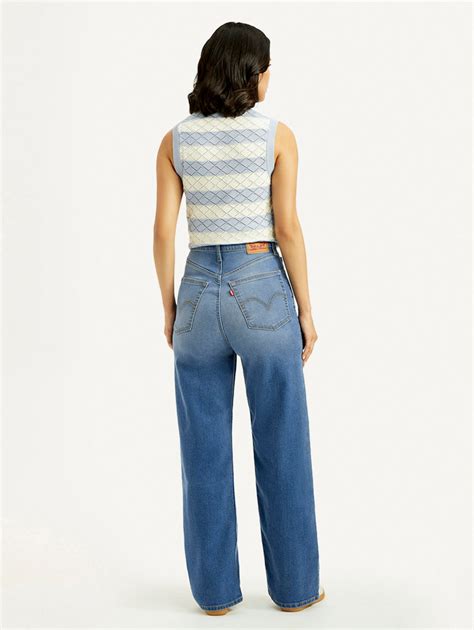 Women's Med Indigo Loose Fit High Rise Jeans – Levis India Store