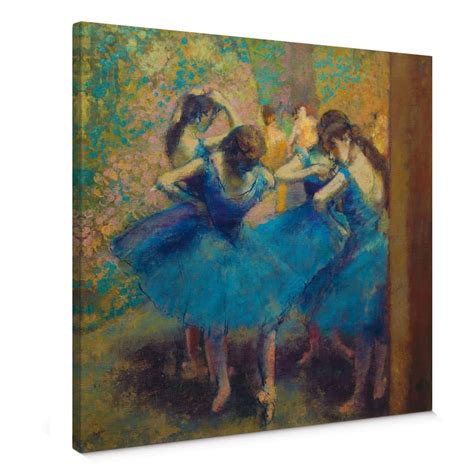Edgar Degas - The blue dancers Canvas print | wall-art.com