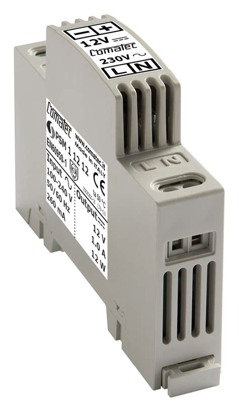 PSM1.12.12 Comatec | Comatec PSM1 Switched Mode DIN Rail Power Supply ...