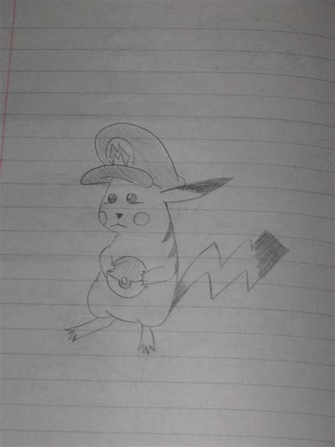 Image result for Mario Pikachu Drawing