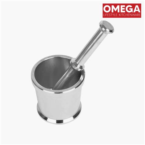 Buy OMEGA Stainless Steel Mortar and Pestle from Omega at just INR 1405.0