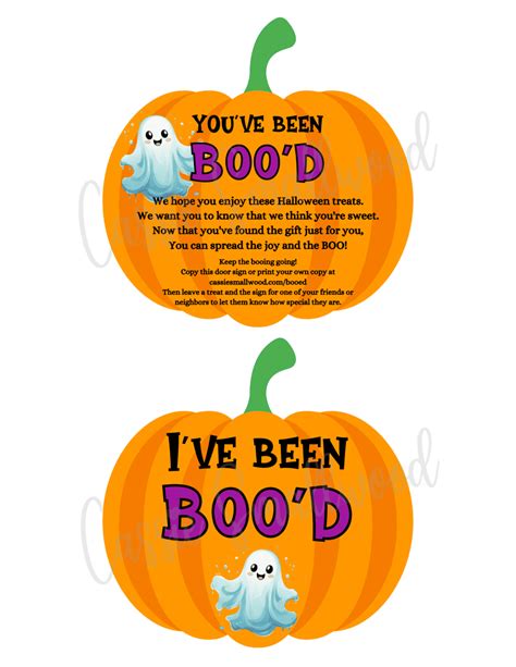 Ive Been Booed Printable Template You've Been Booed Free Printables