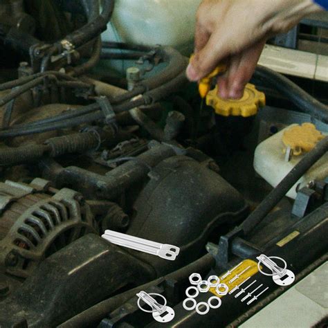 HEMOTON Racing Hood Pin Kit Hood Pin Plate Lock Quick Release Hood ...