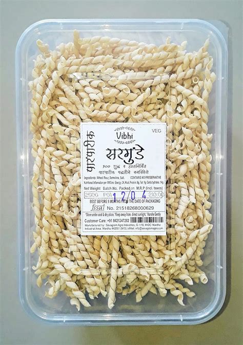 Vibhi Homemade Tasty and Yummy Sargunde (Pasta) in box packing-250gm ...