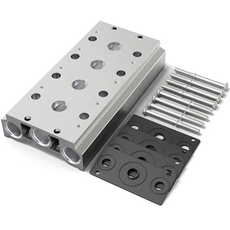 Buy TAILONZ PNEUMATIC 200M 4-Position Manifold 4v210-08 Solenoid Valve ...