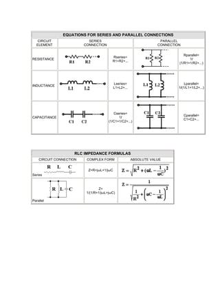 Basic Electrical Engineering Formulas 的图像结果