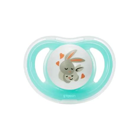 Pigeon Pacifiers S Size (0+Month) with Image of Train, Ice Cream, Rabbit