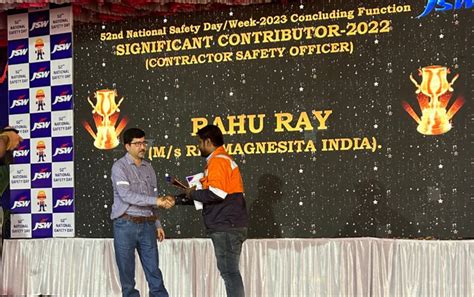 Awarded for our dedication to build 100% safe workplace | RHIM